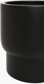 Kvetináč LIVELLO, sklolaminát, výška 50 cm, čierny