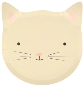 Meri Meri Papierový tanier Cute Kitten 8 ks