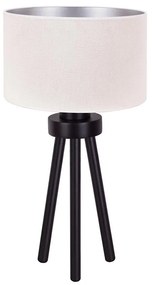 Duolla - Stolná lampa LYON 1xE27/15W/230V pr. 30 cm krémová