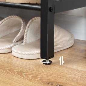 Botník Vasagle Ormio 85 cm černý/šedý