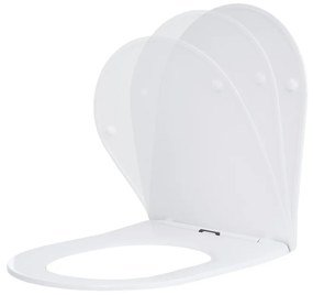 Gamma Magro, toaletné WC sedátko 438x361mm z duroplastu s pomalým zatváraním, biela, GMA-MAGRO