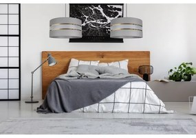 Luster na lanku CORAL 1xE27/60W/230V pr. 40 cm šedá