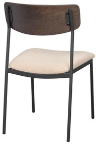 Krémovo-tmavohnedé jedálenské stoličky v súprave 2 ks Maymont – Rowico