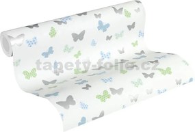 Vliesové tapety na stenu Attractive 36933-3, rozmer 10,05 m x 0,53 m, motýle farebné, A.S. CRÉATION