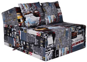 Rozkladacie molitanové kreslo (matrac) - city