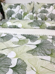 INTERMEDIC SK Posteľná obliečka Ginko - zelené 140x200/70x90 cm