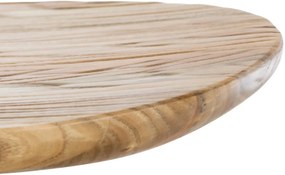 Barová stolička Skelde (SET 2 ks) - čierny rám - kov / masívne drevo - Natura