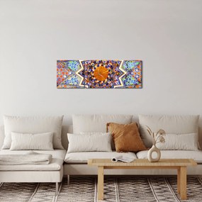 Obraz mozaiky (s hodinami) (90x30 cm)
