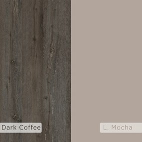 Předsíňová stěna Houseland HOLDON tmavá káva/mocha