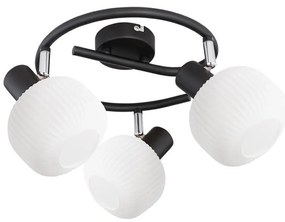 Prezent 27521 - Bodové svietidlo ARYA 3xE14/40W/230V čierna/biela