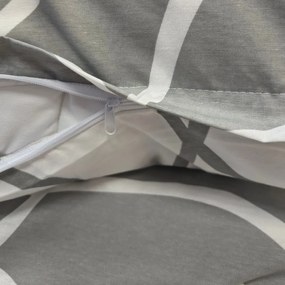 Obliečky bavlnené Merlot sivé 200x140cm+90x70cm TiaHome