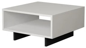 Konferenčný stolík HOLA 32x60 cm biela/čierna