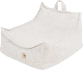 Kreslo štvorcové krémový baranček