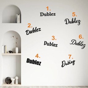 DUBLEZ | Vlastné meno na stenu z dreva