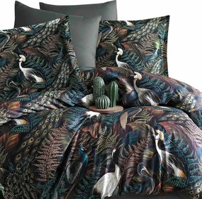 SATÉNOVÉ OBLIEČKY LUXURY PUERTO 200X220 CM, 2KS 70X80 CM VZOROVANÉ