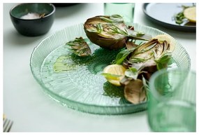 Zelený sklenený servírovací tanier ø 30 cm Kusintha – Bitz