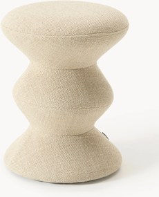 Okrúhly čalúnený pomocný stolík Zig Zag