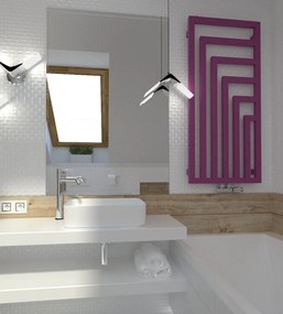 Regnis Kreon, vykurovacie teleso 550x1000 mm, 548W, čierna matná, KR100/55/ELEKTRICKY/BLACK