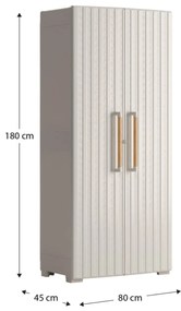 KIS Skriňa GROOVE vysoká delená 80 cm