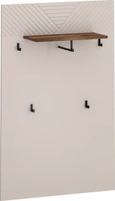 Vešiakový panel 80, kašmír/dub castello, EYCO