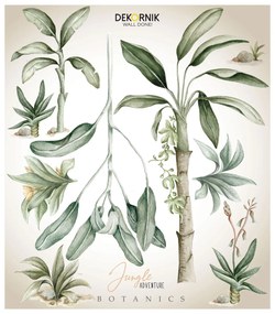 Dekornik Samolepka - rastliny botanickej džungle