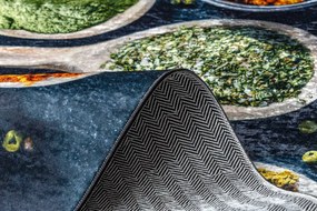 Protišmykový koberec / behúň ANDRE 53240 sivý / béžový