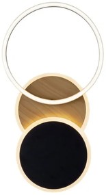 Leuchten Direkt 14116-78 -LED Stropné svietidlo SEVENT LED/25,5W/230V čierna/hnedá