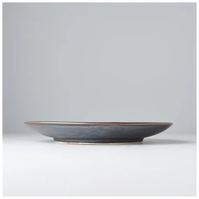 Čierno-sivý keramický tanier Mij Pearl, ø 25 cm
