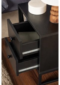 Nočný stolík GLIMMER 50x45,2 cm čierna