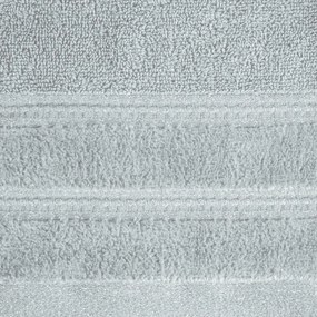 Osuška GLORY v tmavo šedej farbe, s velúrovým okrajom a lesklou niťou Šírka: 50 cm | Dĺžka: 90 cm
