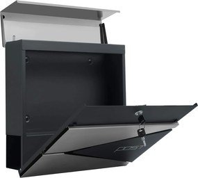 Poštovní schránka Post stříbrná/antracitová