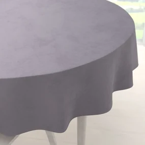 Biante Zamatový okrúhly obrus Velvet Premium SVP-013 Sivý Ø 100 cm