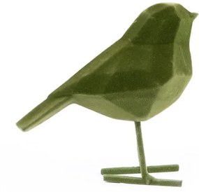 Tmavozelená dekoratívna figúrka PT LIVING Bird, výška 13,5 cm