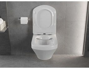 Mexen Vito, závesné WC Rimless 54,5 x 37 cm s pomaly padajúcim sedátkom z duroplastu, biela, 30174000