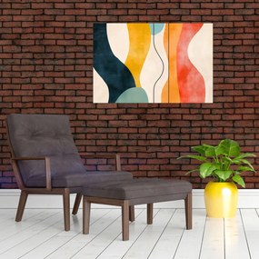 Obraz - Minimalistická farebná ilustrácia II. (90x60 cm)