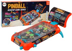 LEAN TOYS Pinball Arkádová hra - LED svetlá, zvuky, tabuľka výsledkov