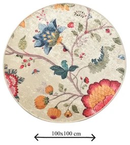 Kúpeľňová predložka ARYA pr. 100 cm pestrofarebná