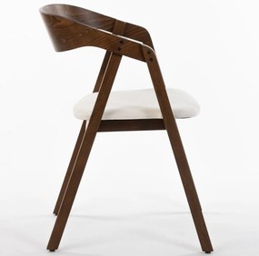 NELL buková drevená stolička beech up walnut