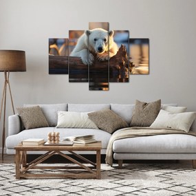 Obraz - Medveď ľadový (150x105 cm)