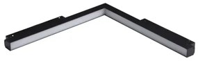 LED svietidlo do lišty Alfa Saga Track Magnetic Corner B 24W 3000K čierne