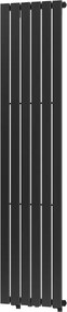 Mexen Boston, vykurovacie teleso 1800 x 452 mm, 888 W, čierna, W213-1800-452-00-70
