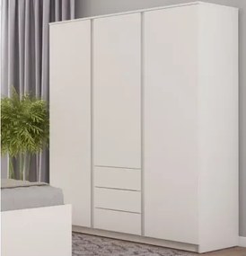 Šatníková skriňa Carlos, biela, 152 cm%