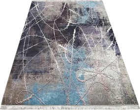 DY Sivý koberec s abstraktným vzorom Horeca-New 200S Rozmer: 80x150 cm