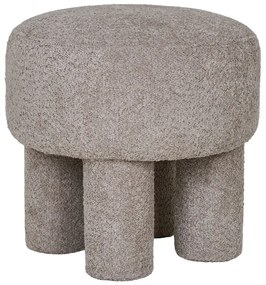 Svetlosivý taburet z textílie buklé Perth – House Nordic