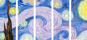 5-dielny obraz umelecké dielo Vincenta van Gogha
