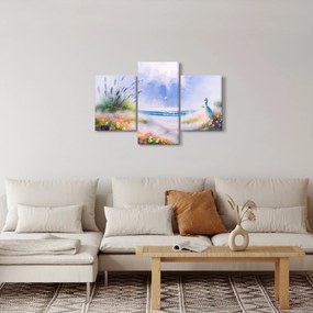 Obraz - Romantická pláž, olejomaľba (90x60 cm)