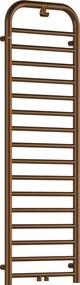Deante Silia, kúpeľňový radiátor 500x1570 mm, 586W, hnedá matná, DEA-AGI_CG51
