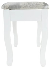Dekoratívny stolík so stoličkou LINET NEW, biely