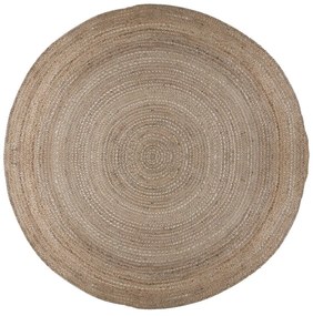 Jutový okrúhly koberec v prírodnej farbe ø 133 cm Capri – Flair Rugs