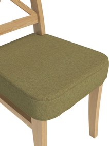 Sedák na stoličku Ingolf farba produktu zelená látka zapletaná